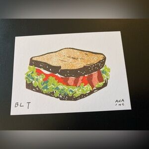 Anastasia Ana Inciardi Mini Art Print - BLT Sandwich  NYC Vending Machine Rare